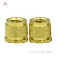 Brass Knurled Insert Nut Pin / mur insert berulir kuningan